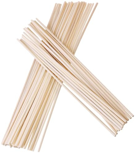 Rattan Diffusorstäbchen Gerade Beige für Aromaöl | Porös und Leicht, 30 Stück Packung für Küche und Hochzeit, Natürliche Stäbchen aus Rattan