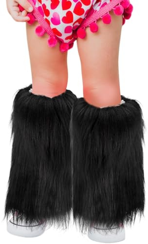 Kid Girl Faux Fur Leg Warmers Dance Fuzzy Boot Cuff Cover Kawaii Goth Y2K Accessories Winter Xmas Clothes