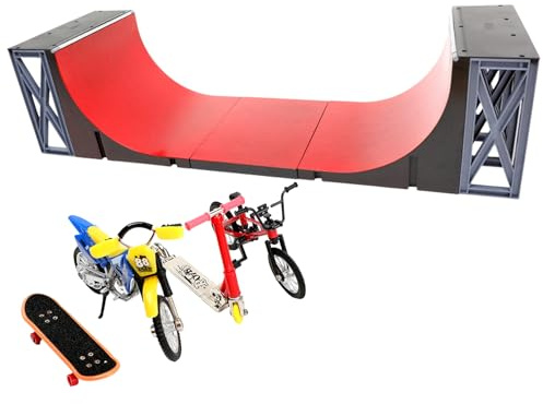 Finger-Skateboard-Set – Mini-Ramp-Spielset, kreative Spielzeugsammlung, Taschenserie, interaktives Park-Set, Cooles Deck | Das Finger-Skateboard-Set fördert die Kreativität bei Geburtstagsfeiern
