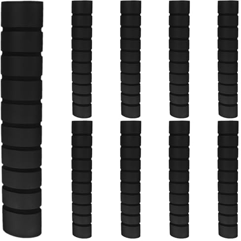 Cabilock 9pcs Non-Slip Black Sponge Handle Grips for Indoor Door Pull-Up Bars, Soft Foam Exercise Bar Padding Covers for Fitness Equipment and Weight Training