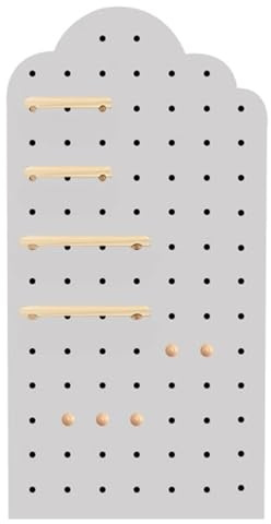 Genérico Estante de Pared para Herramientas con Tablero Perforado para Garaje, Almacenamiento de Brocas, Soportes para Juegos de Llaves, Paneles de Tablero Perforado, estantes de exhibición de Madera