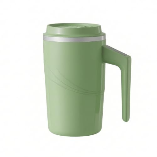 FytStycale Tasse Électrique avec Affichage Température Automatique Tasse Auto-Mélangeuse Portable Récipient pour Navetteurs, Sportifs, Bureau, Déplacements, Vert, 400ml