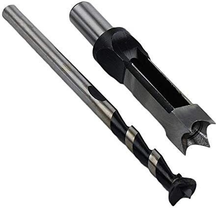 SaferCCTV Ciseau à mortaiser de 1,9 cm pour le travail du bois, forets à trou carré, outils électriques pour construction, installation, rénovation, industrie de décoration