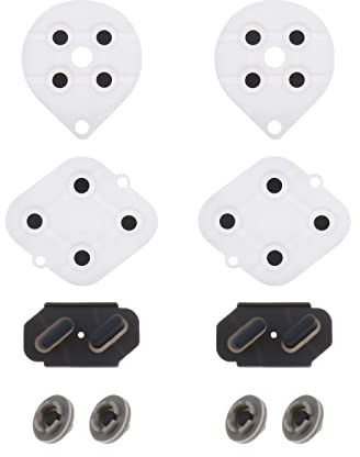 ECSiNG 2 Sets leitfähige Silikon-Tastenpads Controller-Knopf Ersatz Reparaturteil Tastenkontakte Kit Kompatibel mit Super SNES Controller
