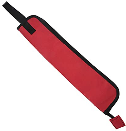 AMONIDA Porta Bacchette Batteria, 46x10cm Tessuto Oxford Borsa per Bacchette per Batteria Custodia per Bacchette con Una Maniglia Portatile per Accogliere Bacchette Materiale Didattico(Rosso)