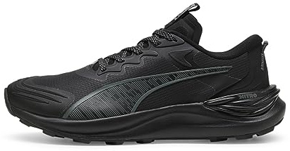 Puma Men Electrify Nitro 3 Tr Road Running Shoes, Puma Black-Mineral Gray, 44.5 EU