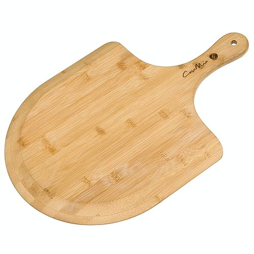 Casa Mia Bamboo Pizza Peel, 31cm x 46cm, Suitable for 12-Inch Pizzas | Natural Bamboo, Multifunctional Serving Board, Bevelled Edge Design, Moisture-Resistant Surface
