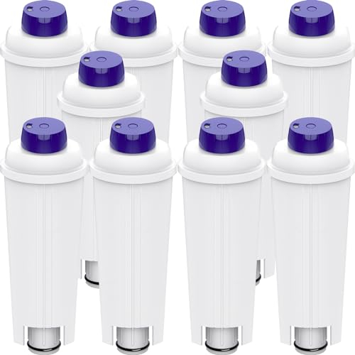 Aiitomg 10 filtri acqua per macchina da caffè DeLonghi, filtro acqua Delonghi Magnifica s DLSC002 macchina portafiltro delonghi filtro acqua per De'Longhi ECAM, ETAM, EC, serie BC