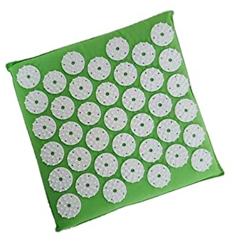 FrEshn Massagekissen (20 * 2 0cm) Akupunkturmassagekissen Abs Spike Acupressur Pad Körper Spannungslinderung Easy Carry Massage Matte Massagekissen (Size : Green)