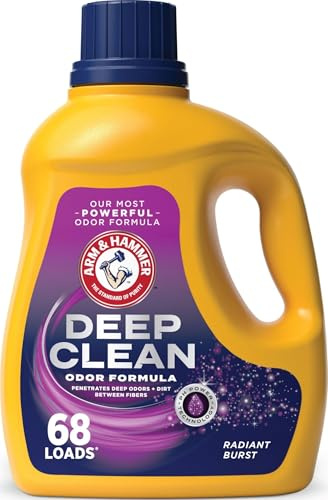ARM & HAMMER Deep Clean Odor Formula Détergent à lessive liquide, 68 brassées