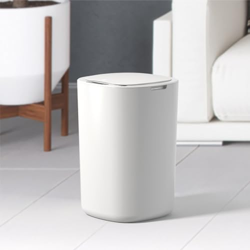 HAMON Pattumiera Automatica, 12L Cestino Automatica con Sensore Intelligente, Pattumiera da Bagno con Coperchio Smart Touchless, Impermeabile, per Cucina, Bagno, Ufficio (Batterie Non Incluse)
