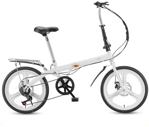 Klapprad Integriertes Rad 22 Zoll Stoßdämpfung Scheibenbremse Gangschaltung Fahrrad für Männer und Frauen Teenager Zur Arbeit und Schule Leicht D,16 inch