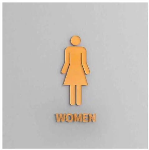 Toiletten-Türschild für innen und außen Toilettenschild for Herren- und Damentoiletten, personalisierbar, kreatives öffentliches Hinweisschild, öffentliche Toilette, Hotelbüro For Toilette Mann und F