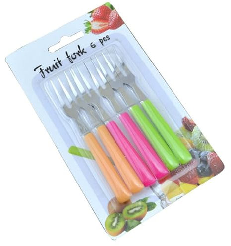MKEMQXBEP 2SET Fruit Fork Stainless Steel Cake Dessert Forks Used For Cake Party