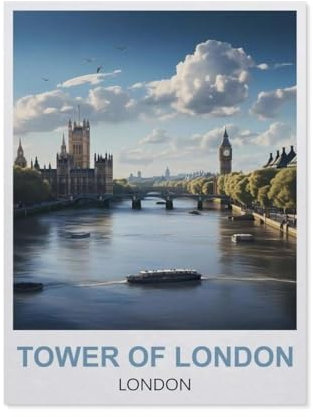 Jigsaw Puzzles for Adults 1000 Piece，Tower of London London，Difficult Puzzle Perfect Educational Gift for Boys And Girls（50x70cm）-EV19