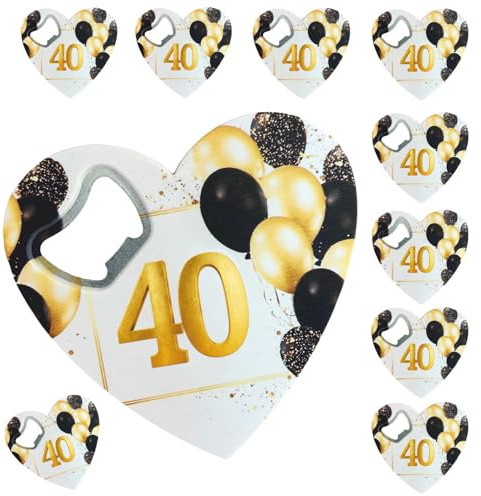 Regalami.Shop Set di 10 stappabottiglie per bomboniera 15° 18° 20° 25° 30° 40° 50° 70° 80° utili ed Originali Anche per Feste, Party, segnaposto, Regalo (40)