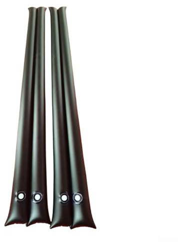 CWOQOCW Doppelkammer-Poolabdeckungs-Gewichtsset, 240 x 30 cm, robuste Wassersäcke für oberirdische Schwimmbäder, schwarz