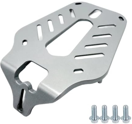 Zxpjkyu Rear Trunk Rack for Electric Bikes, Storage Extension Shelf, Detachable Rear Mount Extension Rack, argent