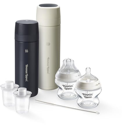 Tommee Tippee PrepGo Portable Formula Feed Maker | Antibacterial Water Filter Removes Bacteria and Impurities, Feed in 2 Minutes, Ideal for Travel and Night Feeds