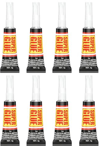 8 er Pack x 3g Sekundenkleber Extra Stark,Sekundenkleber Kunststoffkleber