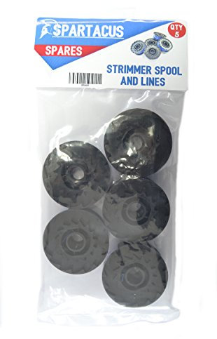 Spartacus 5x Garden Strimmer Trimmer Spool & line Fits Weedeater Electra Lite 9 WE EL-13TNE Twist n Edge cordless