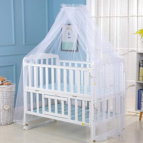 Surakey Moskitonetz Baby Insektenschutz Mückennetz für Kinderbetten Babybetten, Stubenwagen oder und Laufstall, weiß