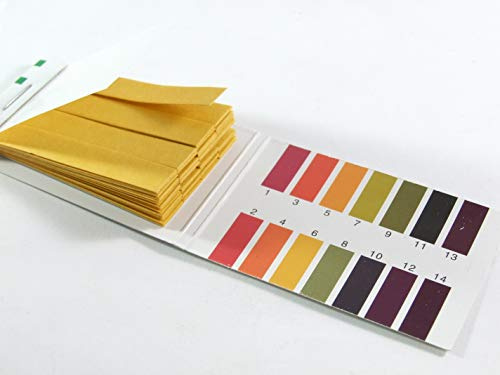 Indicatrici di PH 1-14 - 100 Strisce cartine di tornasole per Birra, Vino, Sidro, Formaggio, Latte, Urine, Saliva - Made in Europe