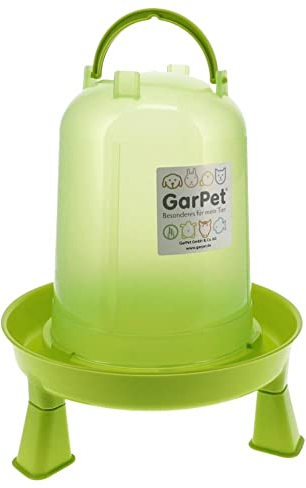 GarPet Geflügeltränke mit Stand Füße automatisch Hühner Tränke grün Stülptränke Wachtel 3,0 L