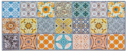 Panorama Frente de Cocina Adhesivo - Modelo Hidráulico Multicolor 60x200 cm - Vinilo Protector de Pared para Salpicaduras - Cenefa Decorativa Resistente al Calor y Agua