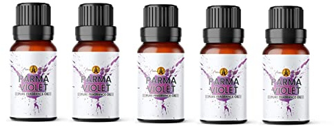 Aroma Energy | Parma Violets Fragrance Oil 50ml (5 x 10ml) - Highly Scented Oil for Making Candle, Soap, Wax Melt, Diffuser etc