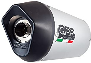 GPR Auspuff Yamaha N-Max 125 2017/20 e4 Kompletter Auspuff Racing mit dbkiller Furore, Aluminium, Silber