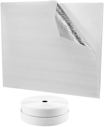 Attic Fan Cover, Whole House Insulation Cover for Vents with Adhesive Veclro Strips, Attic Door Insulation for Ceiling Fan Vent Shutter, Fits Up to 50.78 x 50.78 inch (129 x 129cm)