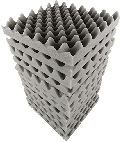 KOCAN egg foam, 12PCS 30 * 30 * 5cm Foam Panels Egg Foam Pad Sound Isolation Foam for Home Studio Theater KTV