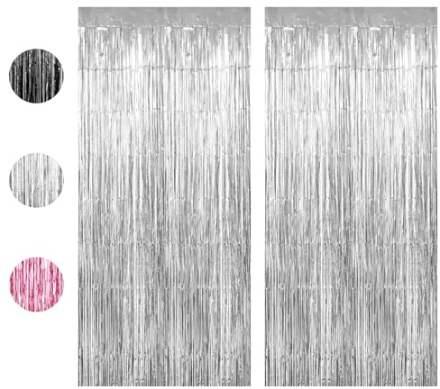Sfondo Compleanno,Tenda Frange 2 Pezzi 1x2m,Tenda Compleanno,Tende Metalliche Tinsel,Tende Metalliche Tinsel,Tende Party Metalliche Tinsel,Tenda Decorazione Compleanno,Decorazioni Compleanno