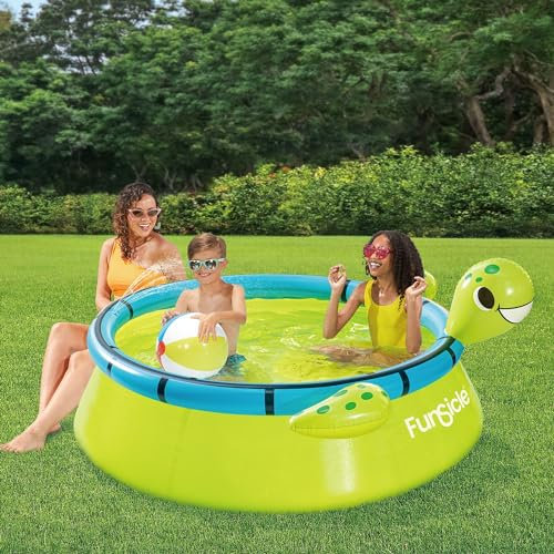 FUNSICLE Piscine Auto Stable Tortue Ø1,83m x51cm