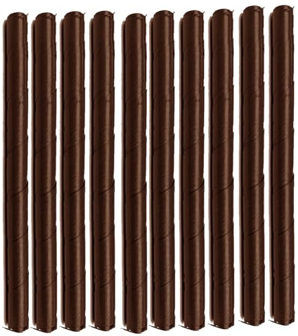 10x Baumschutzspirale Braun 60cm hoch – Stamm Schutz Kunststoff – Verhindert Verbiss und Fraßschäden – Witterungsbeständig – Baumrindenschutz, flexibel, einfach zu montieren – Made in Germany