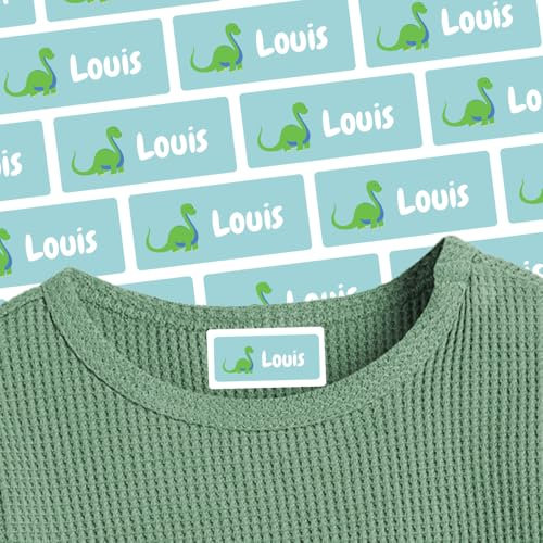 Namensaufkleber Kinder wasserfest (81 Sticker) – Aufklebernamen für Textilien und Kleidung – Ideal für Schule und Kindergarten – Waschfest, Spülmaschinengeeignet, 30 x 13 mm