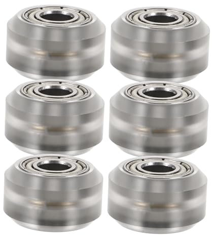 Mobestech 6stücke Riemenscheiben Mit Lagern Drucker Pom Pulley Wheels Innenloch Für Verschiedene Anwendungen Und Maschinen Transparentes Design Hohe Kompatibilität