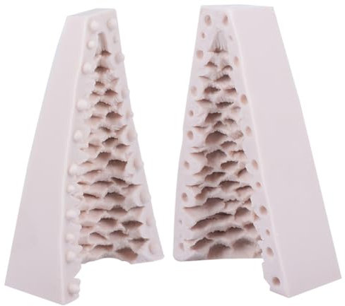 HAWILLOSCH Christmas Tree Mold for Candle Making Creative Shape Mold Silicone Material for DIY Handmade Craft and Party Decor Included