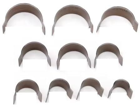Cortador de esquinas redondas de cuero, recortador, punzón de cuero, esquina redonda de 1/4, molde de cuchillo de corte de borde en forma de arco for billetera y bolso(Round End Shape)