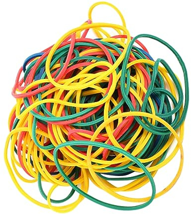 ARTIBETTER Bandas Elásticas, 100 Piezas de Gomas Coloridas Flexibles y Resistentes, Anclaje Estable para Máquina