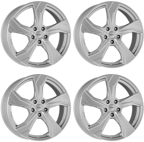 4x Dezent Felgen KB silver 7.5Jx17 ET53 5x112 kompatibel mit Mercedes Benz A CLA Viano (W639) Vito Van (W639)
