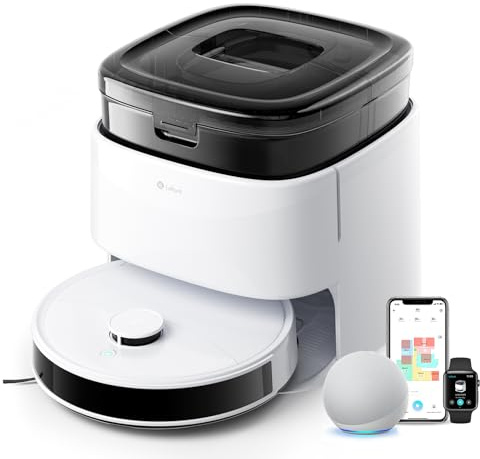 Lefant M3 Gen1 Saugroboter mit Absaugstation, 10000 Pa, Saugroboter mit Wischfunktion mit 220 Min, Staubsauger Roboter mit dToF-Navigation, 190°PSD-Hindernisvermeidung, Automatische Entleerung