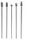 5 frese rotanti per finitura legno e metallo, lunghezza 100 mm con taglio singolo e gambo da 1/8, per uso professionale
