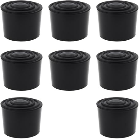 eMagTech 8 Pcs Ladder Foot Rubber Anti-Slip Sleeve Pad Suitable for 30mm Circular Ladder