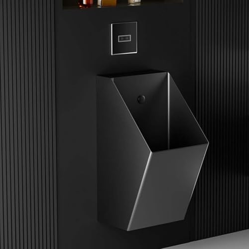 Urinario masculino montado en la pared, urinario de inducción de acero inoxidable 304 para hombres, diseño que ahorra espacio para uso comercial en garaje, hotel, escuela, prisión, bar, hospital