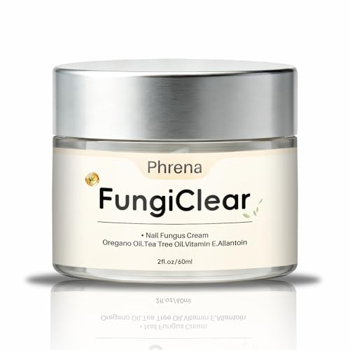 Nail Care Cream,Phrena Toenail Nail Repair for Damaged,Natural Formula with Tea Tree Oil, Oregano Oil,Vitamin E & Allantoin,60ml/2.03fl.oz