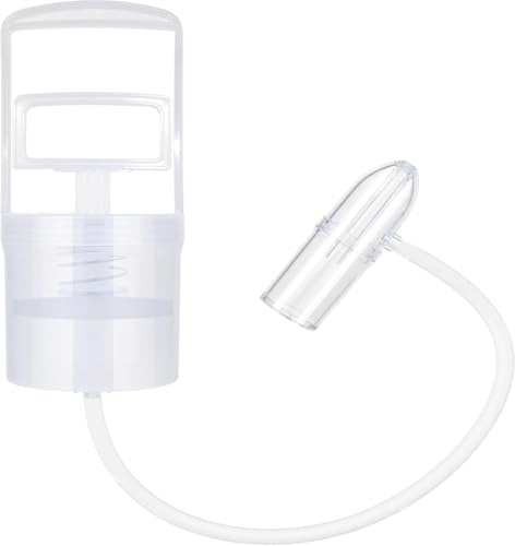 Nasal Aspirator - Strong Suction Manual Nose Cleaner for Instant Congestion Relief | Reusable & Anti-Backflow Snot Sucker Pump | Safe Hygienic Booger Remover for Preschooler, & Adult Use