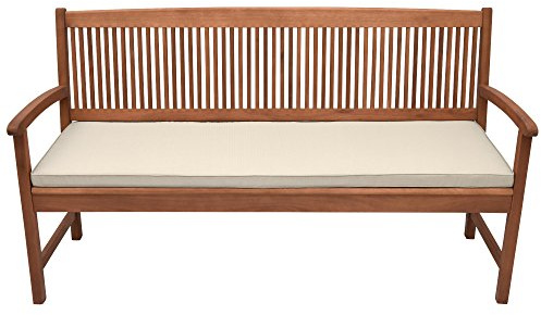 Beautissu Cuscino per panche Base BK 100x48x5cm- cuscino lungo per panchina - cuscino bancale pallet - cuscino per panca o dondolo - Beige