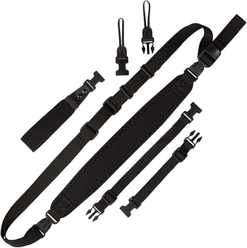 OP/TECH USA Super Classic Combo Camera Strap Kit – Adjustable Neoprene Camera Neck Strap with Quick Release – Comfortable, Durable Photography Accessories – Made in USA – Fits DSLR & Mirrorless